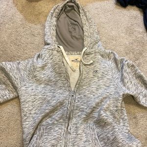 grey zip up hoodie mens